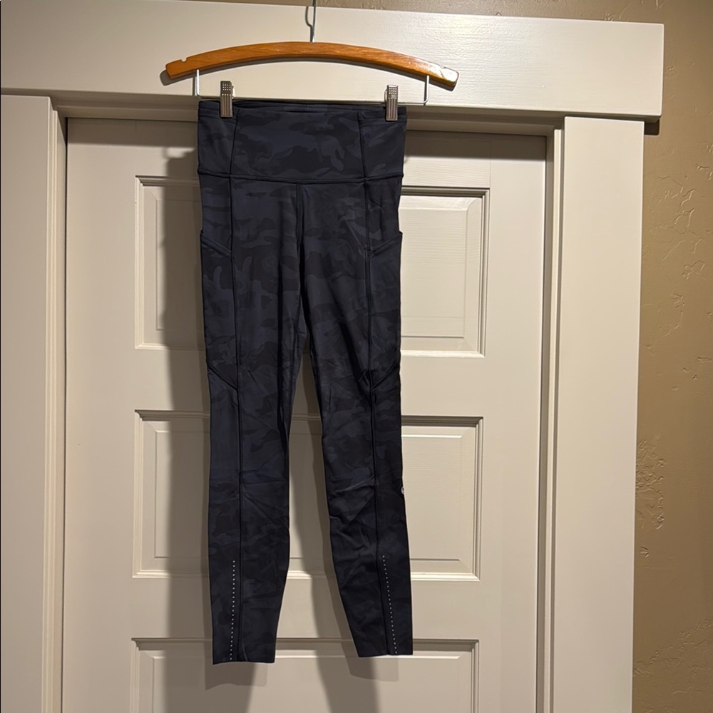 Lululemon Athletica Black Camo Leggings